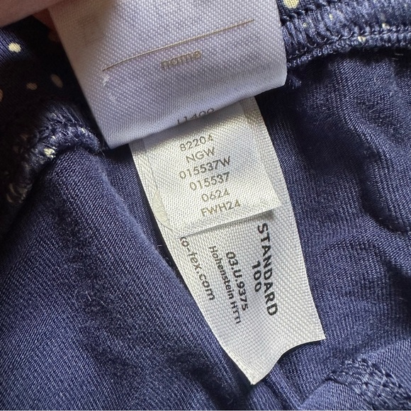 Hanna Andersson Kids Holiday Long John Pajama Snowy Polar Bear on Navy size 4 - Picture 6 of 6